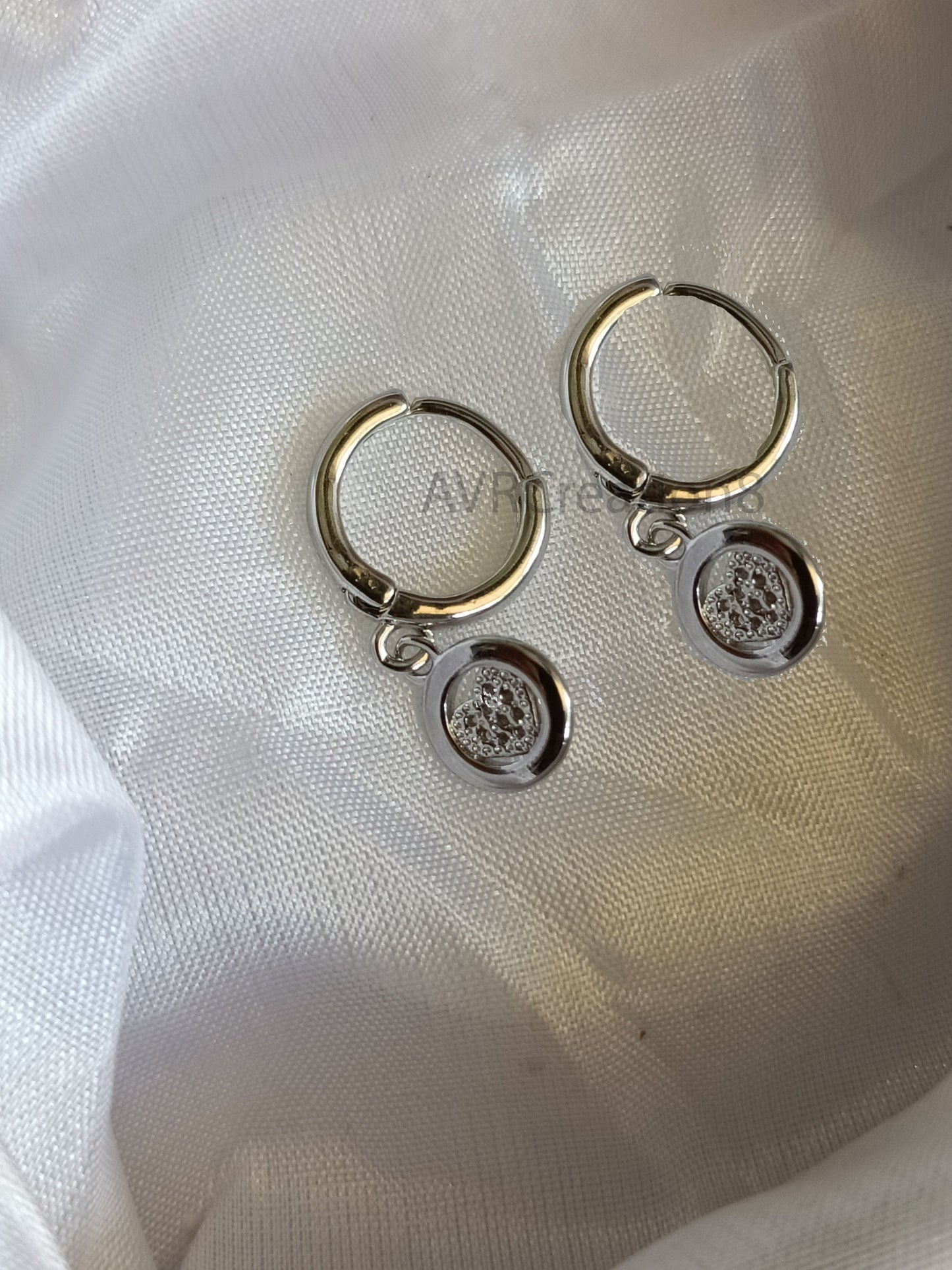 Sterling Silver Heart Dangle Hoop Earrings, Dainty Huggie Hoops with Charm, Minimalist Love Earrings, Gift for Her, Everyday Dangle Jewelry