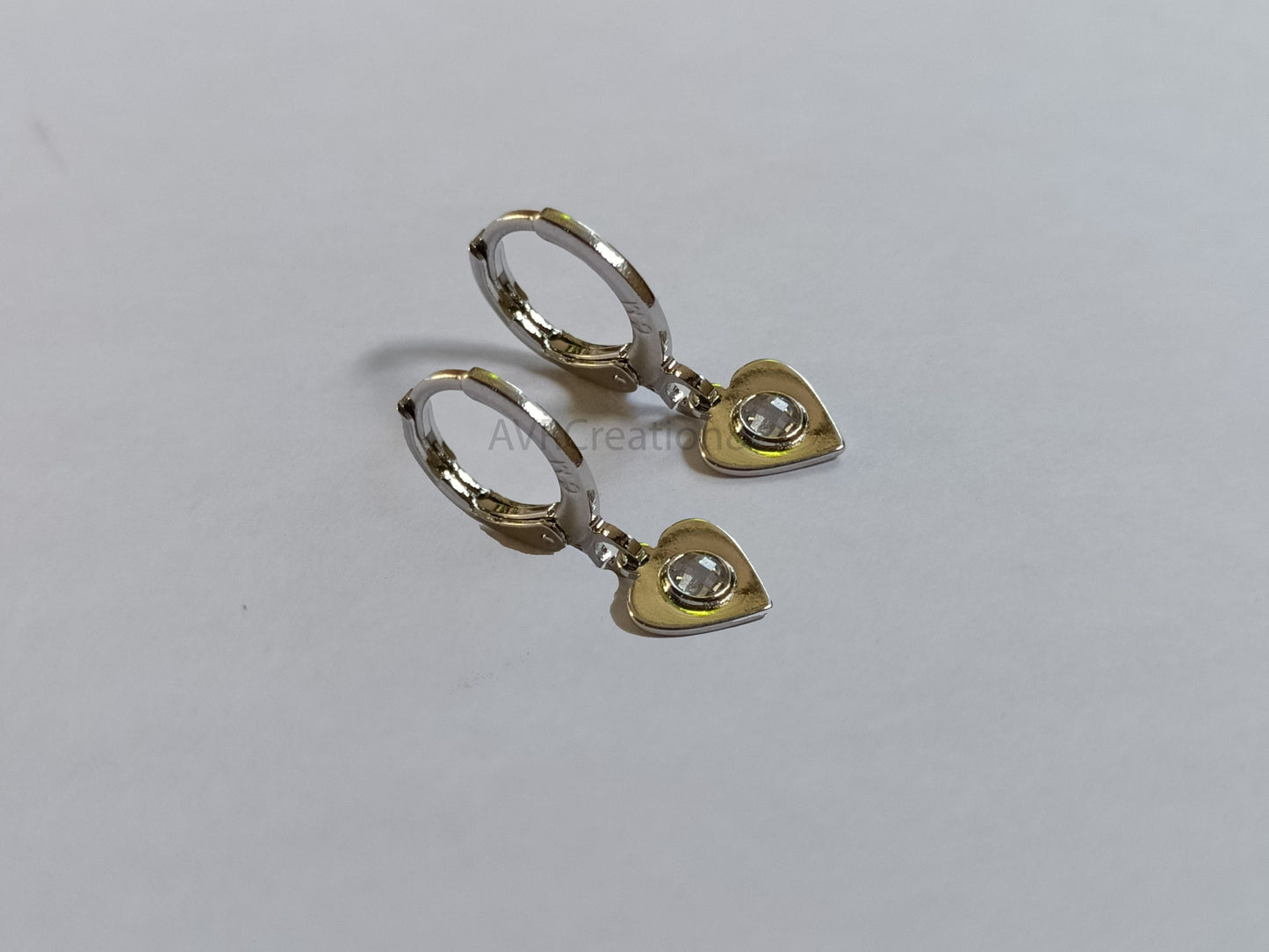 Dainty Heart Charm Huggie Hoop Earrings, Minimalist Earrings, Heart Drop Earrings, Heart Earrings, Love Charm Jewelry, Anniversary Gift
