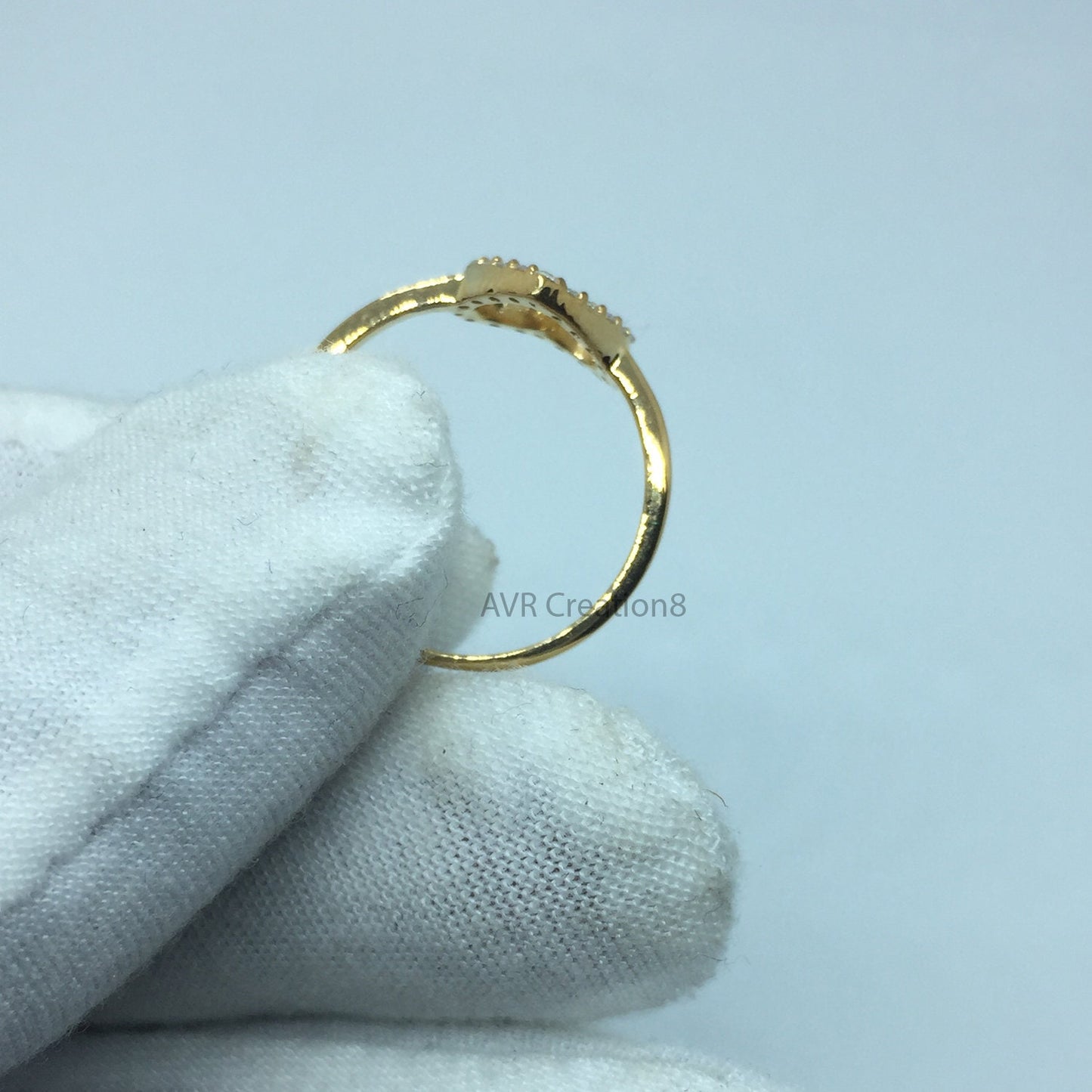 Heart Diamond Ring, Dainty Moissanite Heart Ring, Handmade Gifts, Love Heart Ring, 14K Yellow Gold Promise Ring, Anniversary Gifts For Her