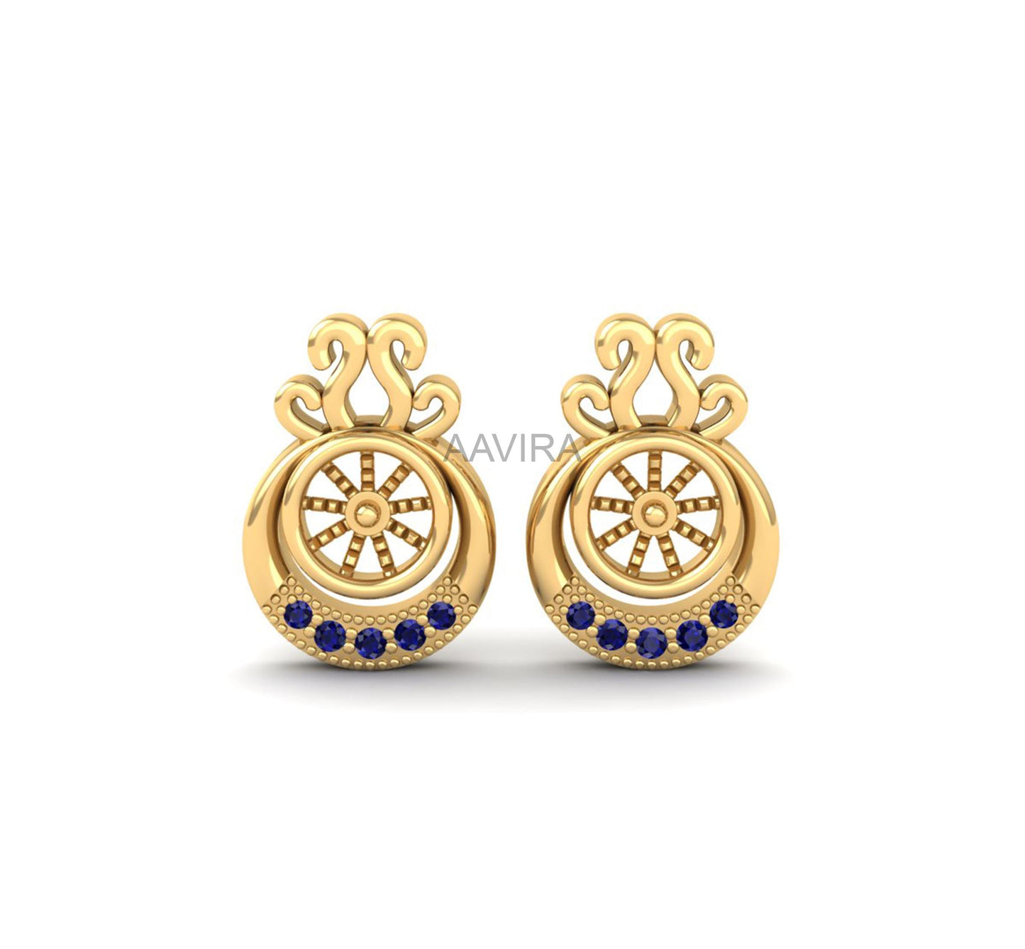 Women's Sapphire Earrings, Stud Earrings, Delicate Gift Stud Earrings, Sapphire Stud, Birthstone Earrings, Dainty Earrings For Women, Stud