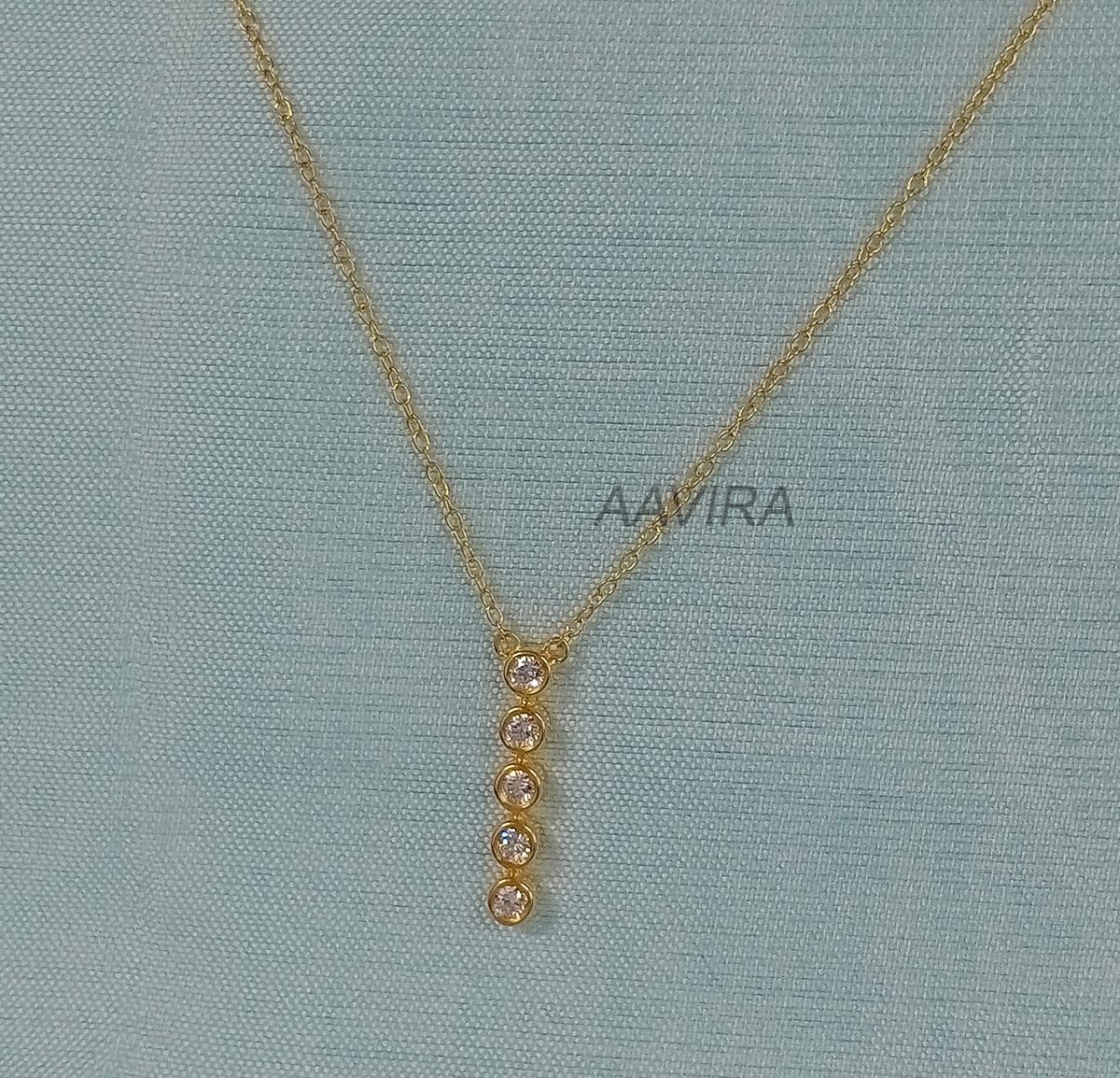 Bar Necklace, Vertical Diamond Drop Necklace, Minimalist Stacking Necklace, Simple Stone Pendant, Gift for Her, Anniversary Gift For Women