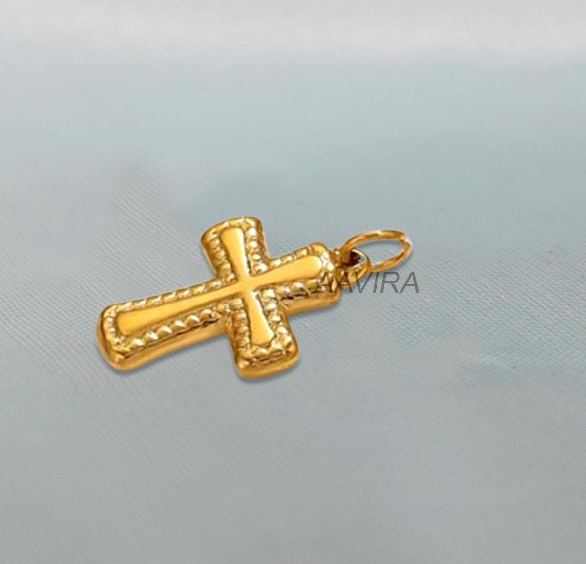 Dainty Cross Plain Necklace With Chain, Men's Cross Necklace, Religious Cross, Simple Cross Pendant, Gift For Him, Cross Necklace Men, Gifts