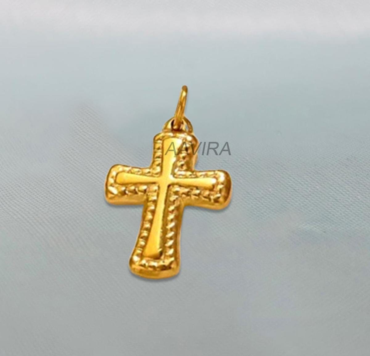 Dainty Cross Plain Necklace With Chain, Men's Cross Necklace, Religious Cross, Simple Cross Pendant, Gift For Him, Cross Necklace Men, Gifts