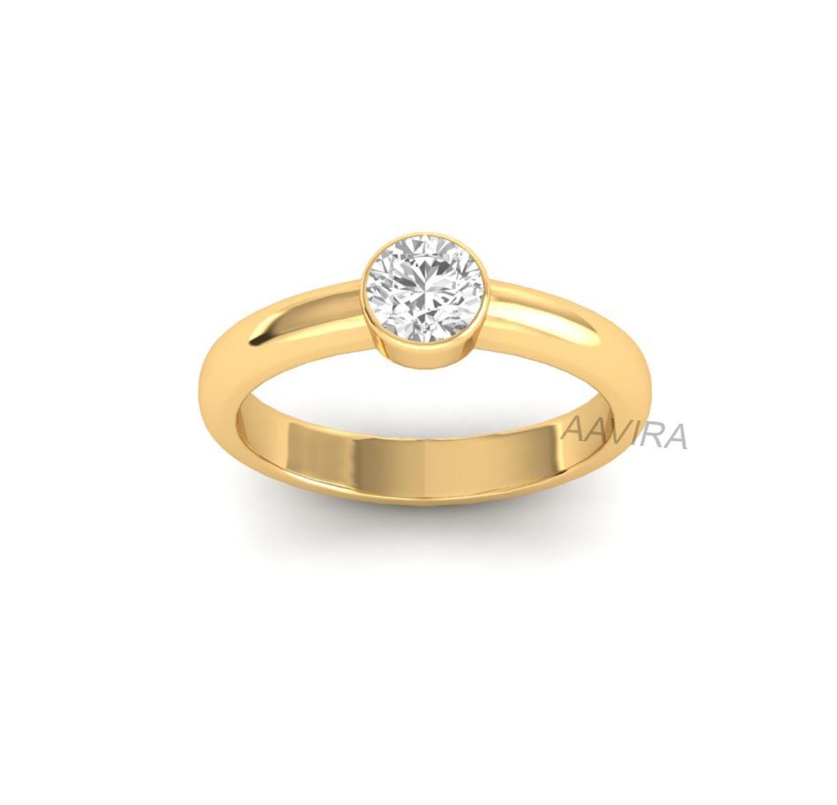 Bezel Set Moissanite Engagement Ring, Solitaire Diamond Ring, Diamond Statement Ring, Solitaire Engagement Ring, Comfort Fit Ring, Gifts