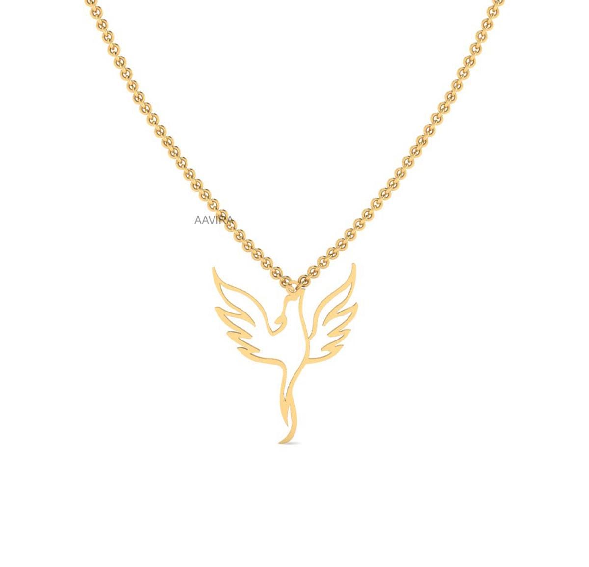 Bird Silver Necklace, Phoenix Necklace Pendant, Friendship necklace, Phoenix Necklace, Bird Lover Gift, Bird Pendant, Fire Bird Necklace