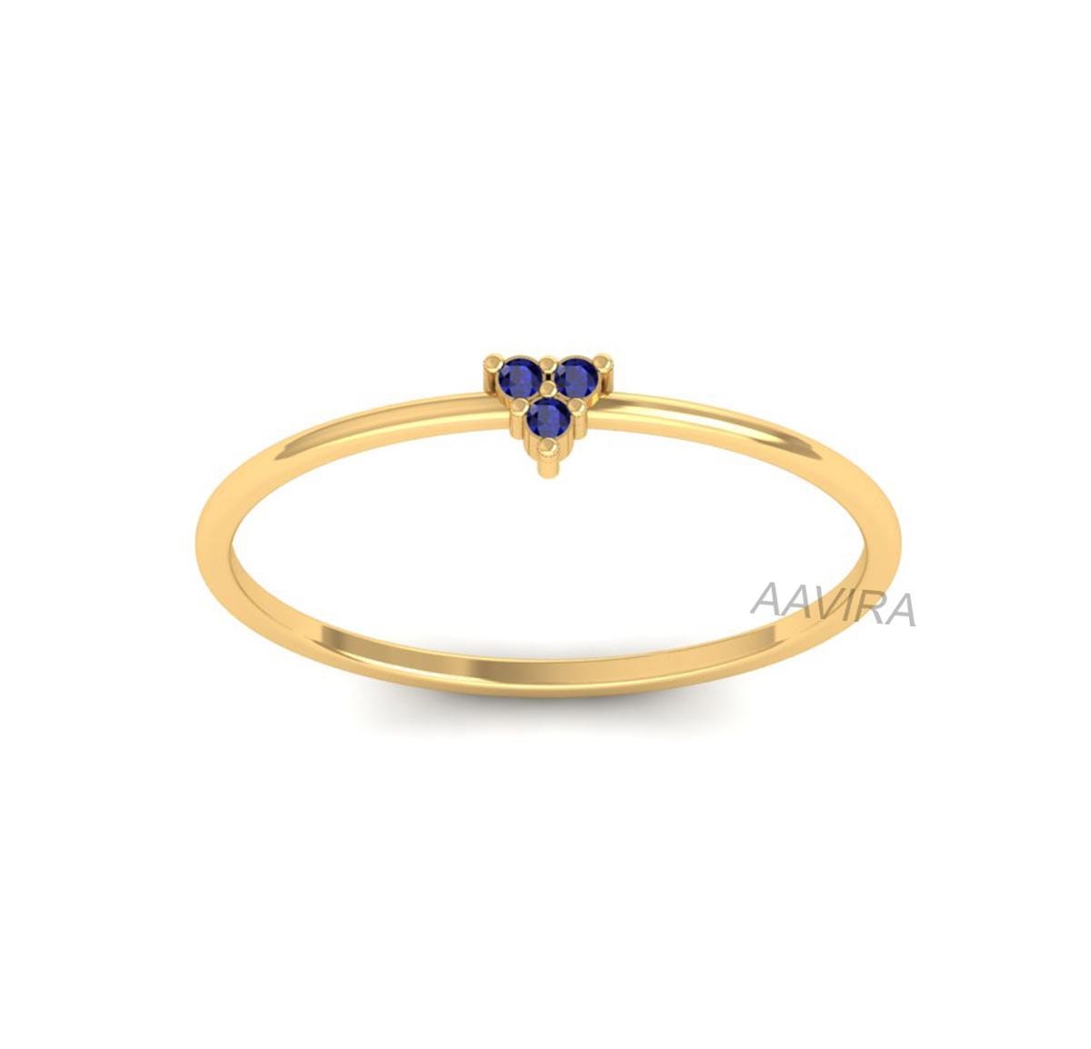 Ruby Ring, Minimalist Ring, 14k Gold Three Stone Engagement Ring, Promise Ring, Birthstone Ring, Dainty Prong Set Ring, Triple Ruby Ring