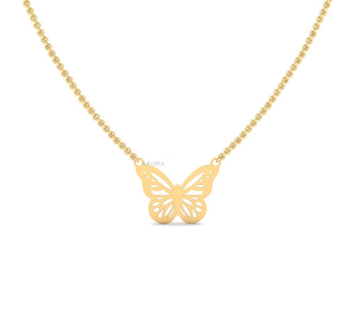 Dainty Butterfly Necklace, 925 Sterling Silver Necklace, Mini Butterfly Necklace, Butterfly Necklace, Mother's Day Gift, Dainty Necklace