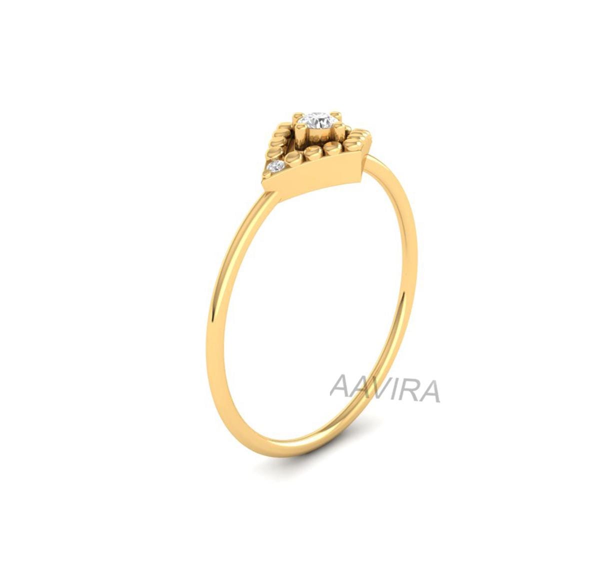 Minimalist Ring, Three Stone Diamond Ring, Gift For Her, Dainty Ring, Three Stone Engagement Ring, Anniversary Gift, Unique Diamond Ring