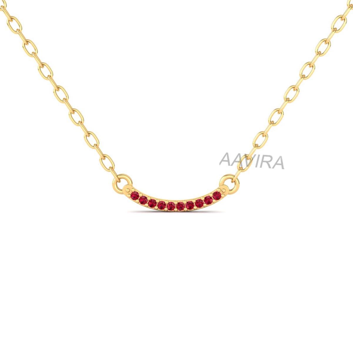 Emerald Bar Necklace, Sapphire Emerald Ruby Necklace, Bar Charm Pendant, Gemstone Pendant For Women, Bridesmaid Gift, Anniversary Gifts