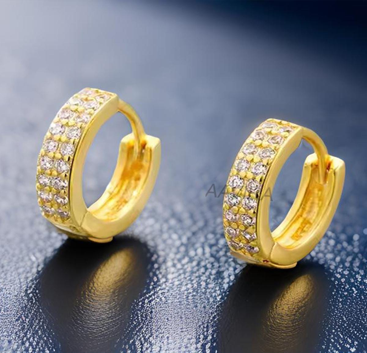 Moissanite Hoop Earrings, Dainty Micro Pave Diamond Hoop, Everyday Wear, Handmade Jewelry, Trendy Diamond Huggies, Wedding Gift for Her
