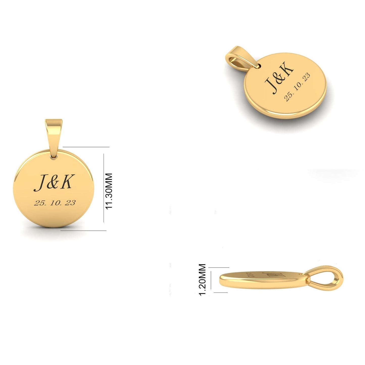 Personalized His and Hers Gift, Matching Necklaces Set for Couples, Engraved Initial Necklace, Personalized Gifts, Initial Necklace, Gifts