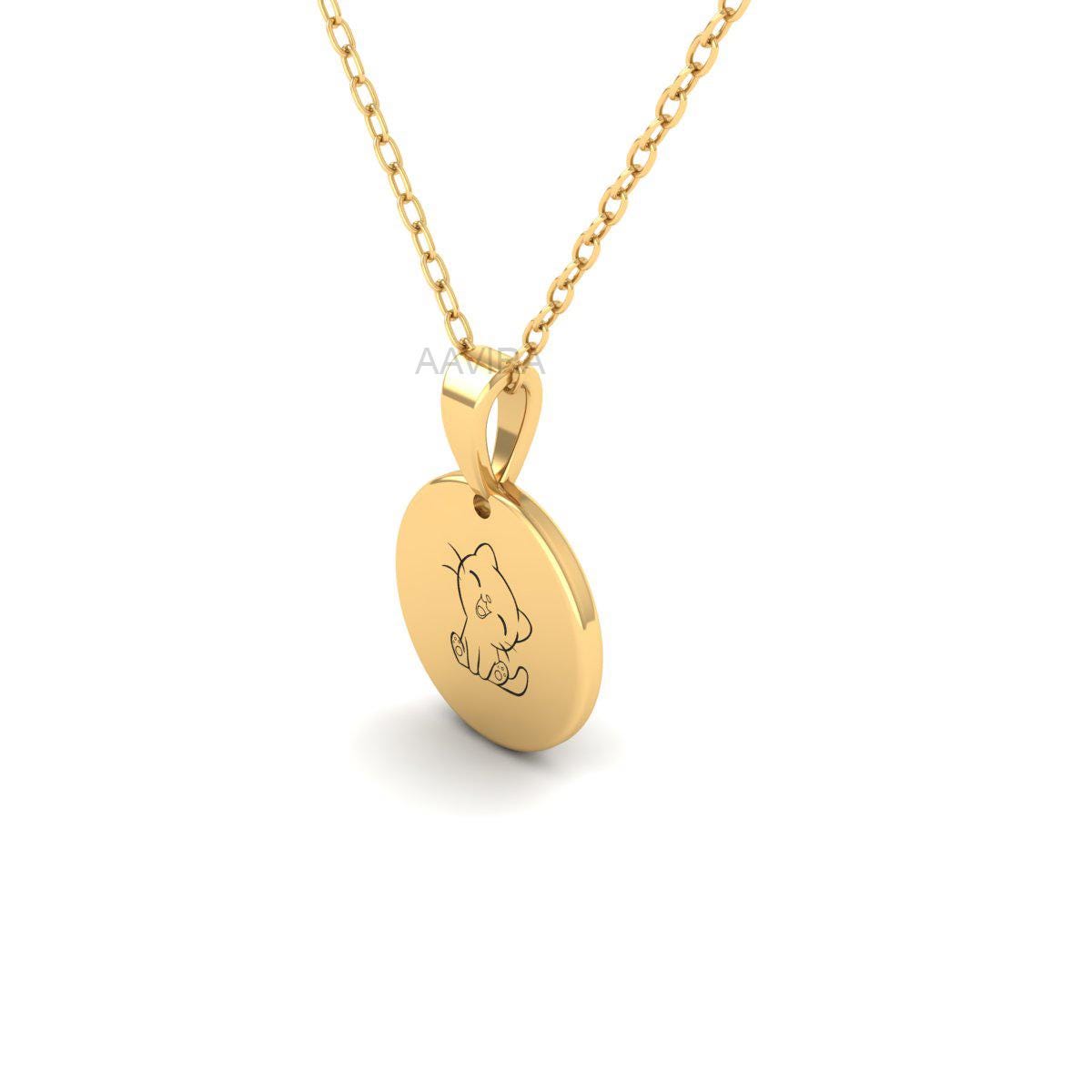 Cat Lover Pendant, Personalized Necklace, Custom Engraved Pet Jewelry, Cute Animal Charm Pendant, Cat Lover Gift, Cat Lover Gift for Her