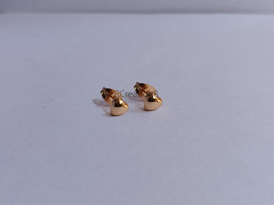 Heart Stud Earrings, Dainty Silver Earrings, Minimalist Love Studs, Everyday Tiny Heart Jewelry, Delicate Earrings, Push Back Earrings Gift