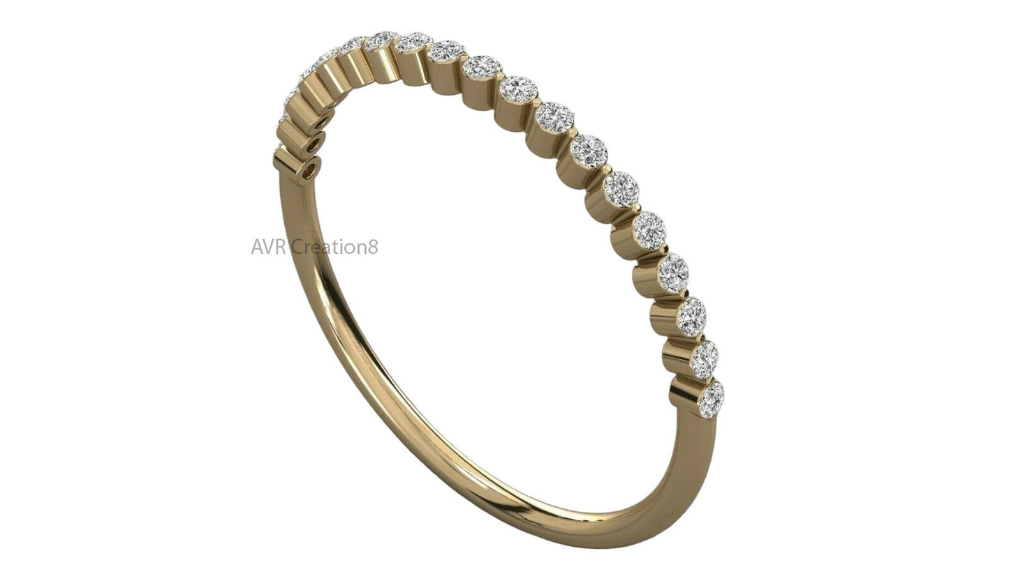 Half Eternity Band, Minimalist Ring, Dainty Eternity Band, Women's Wedding Band, Delicate Eternity Band, Promise Ring, Matching Staking Band