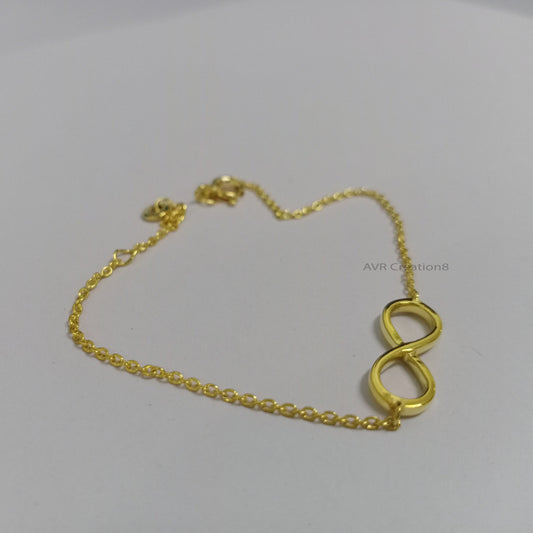 Infinity Bracelet For Women, Love Bracelet, Dainty Infinity Bracelet, Personalized Gifts, 14K Yellow Gold Plated, Handmade Gifts Bracelet
