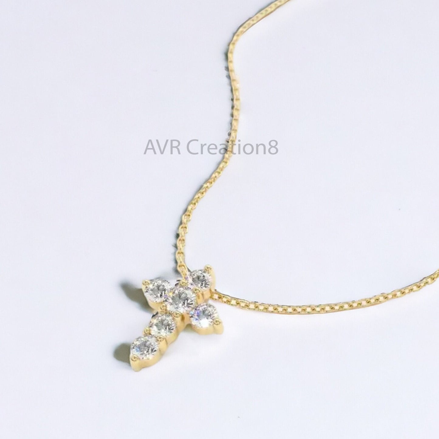Tiny Cross Diamond Women's Necklace Pendant, Daily Use Handmade Pendant, Minimalist Pendant, 925 Sterling Silver, Anniversary Gifts For Her