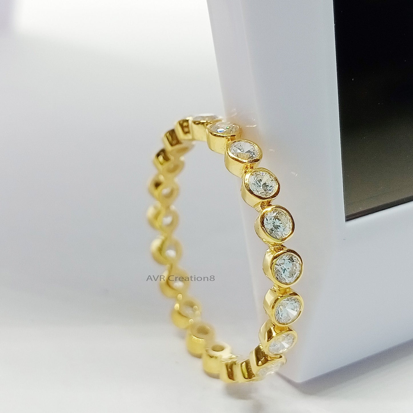Bezel Set Diamond Wedding Band, Eternity Wedding Ring, Full Eternity Ring, Bezel Set Full Eternity Ring, Round Eternity Ring, Wedding Bands