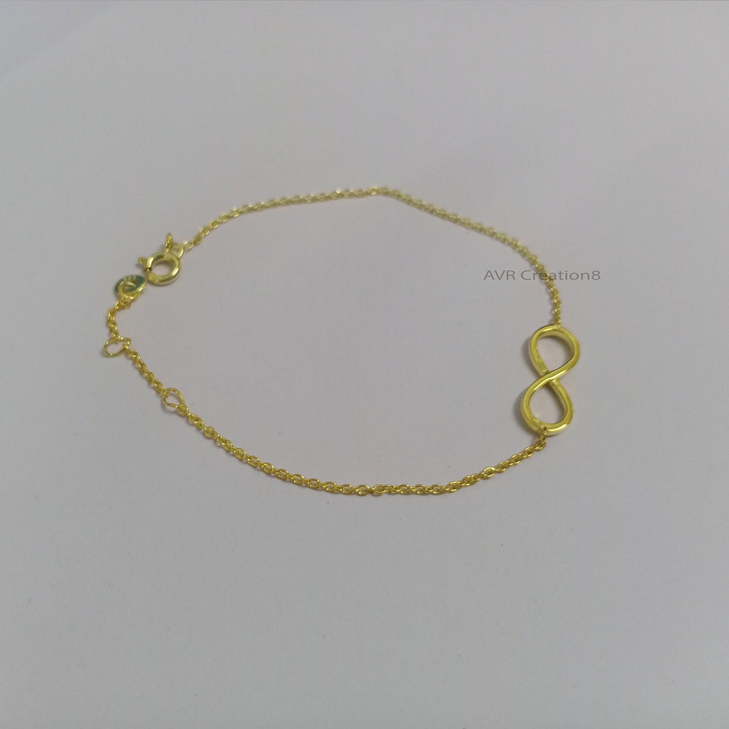 Infinity Bracelet For Women, Love Bracelet, Dainty Infinity Bracelet, Personalized Gifts, 14K Yellow Gold Plated, Handmade Gifts Bracelet