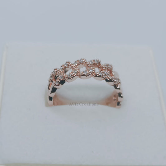 Dainty Diamond Ring, Eternity Wedding Band Ring, Engagement Wedding Stackable Band, Diamond Ring Anniversary Stacking Ring for Wife, Gifts
