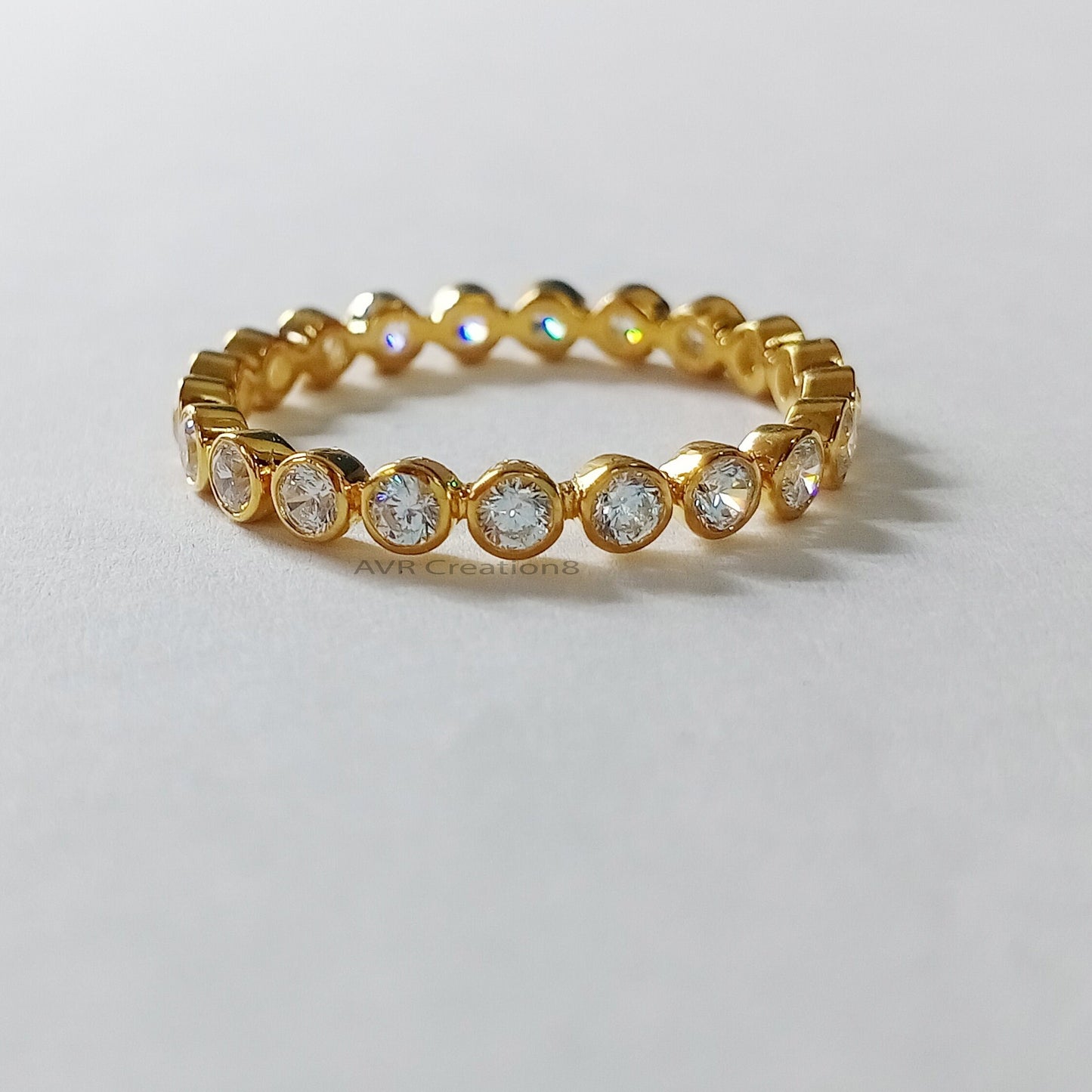 Bezel Set Diamond Wedding Band, Eternity Wedding Ring, Full Eternity Ring, Bezel Set Full Eternity Ring, Round Eternity Ring, Wedding Bands