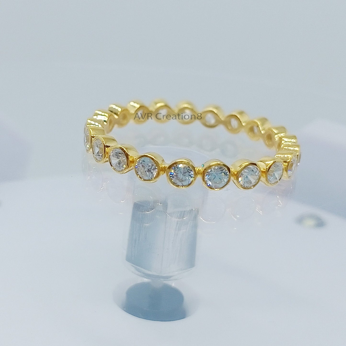 Bezel Set Diamond Wedding Band, Eternity Wedding Ring, Full Eternity Ring, Bezel Set Full Eternity Ring, Round Eternity Ring, Wedding Bands