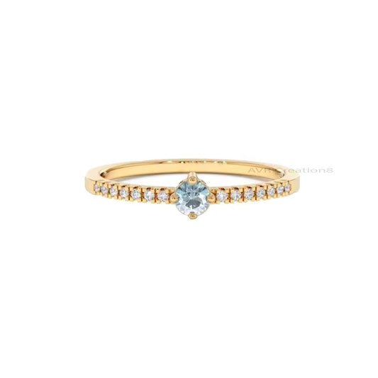 Half Eternity Wedding Band Ring Band, Minimalist Ring Band, Round Cut Ring, 14k Yellow Gold Plated, 925 Sterling Silver, Anniversary Gifts