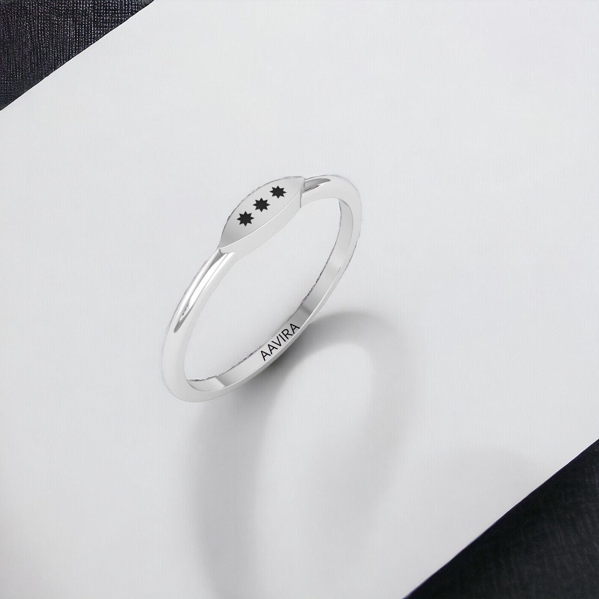 Enameling Butterfly Women's Wedding Gift Promise Ring Women's Minimalist Wedding Band Ring 925 Silver Yellow Plated Gift Special Occasion
