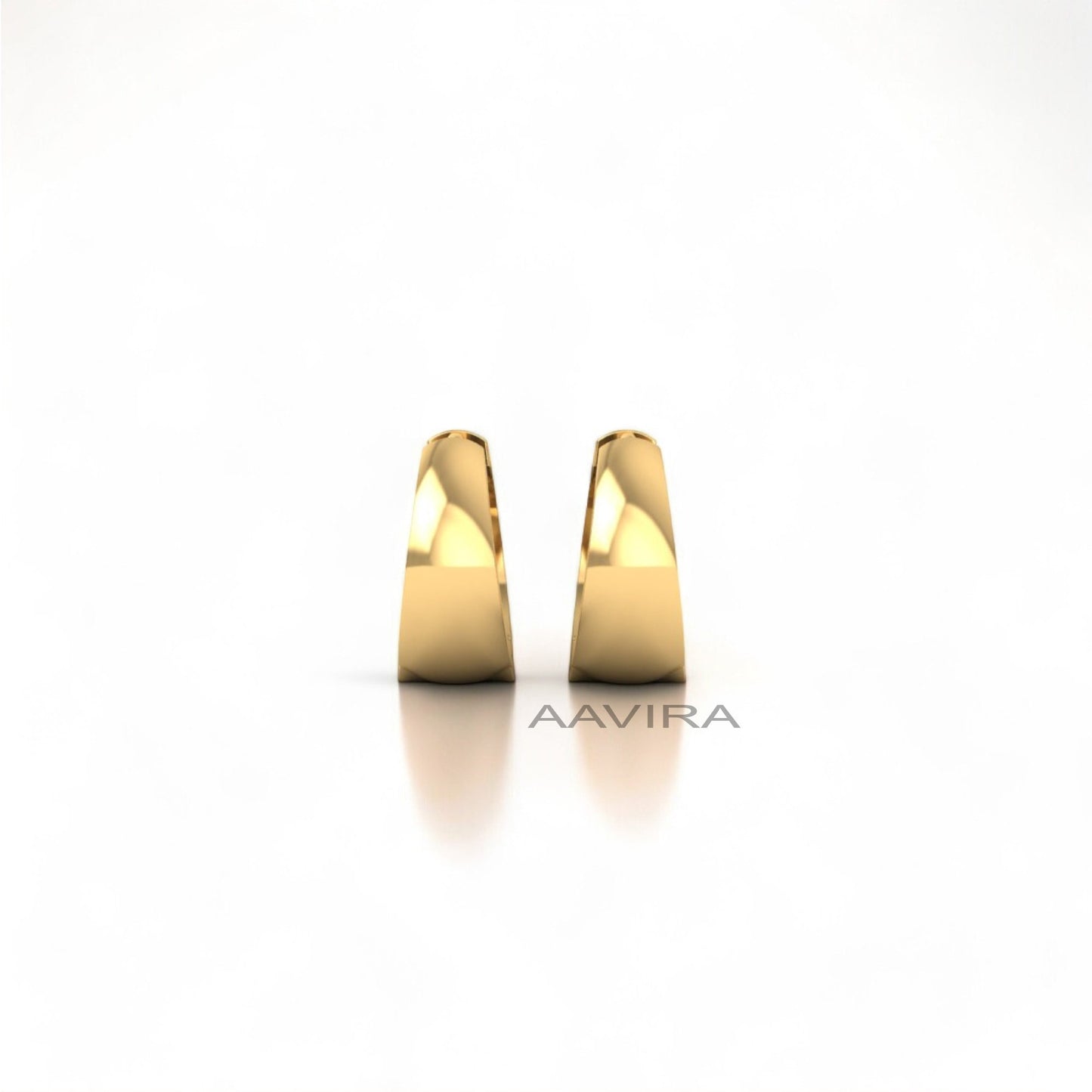 Tiny Hoop Earrings, 14K Yellow Gold Plain Silver Earrings, Daily Wear Earrings, Small Hoop Earrings, Minimalist Earrings, Gifts For Her