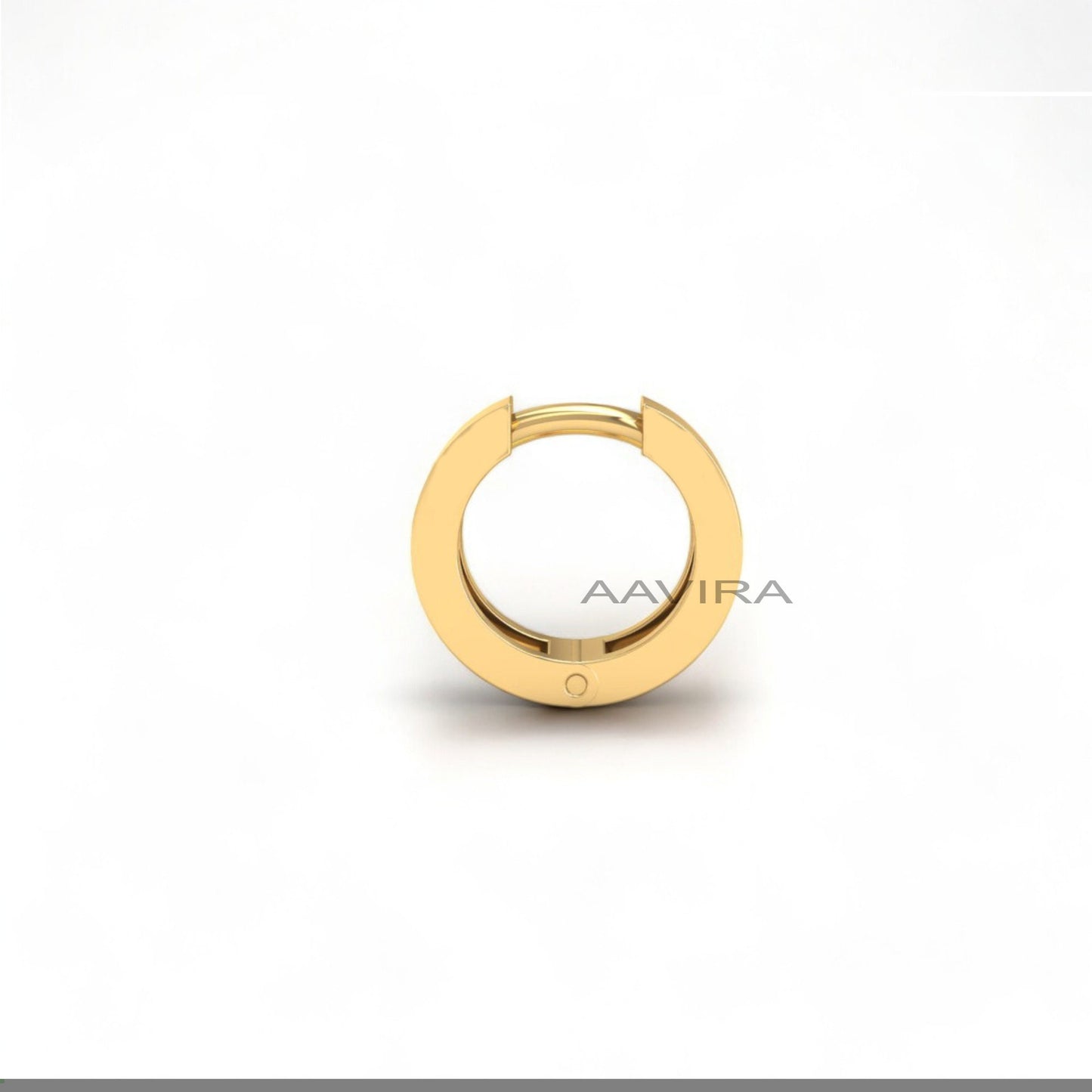 Tiny Hoop Earrings, 14K Yellow Gold Plain Silver Earrings, Daily Wear Earrings, Small Hoop Earrings, Minimalist Earrings, Gifts For Her