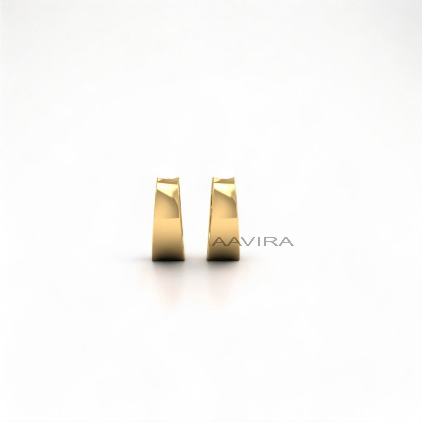 Tiny Hoop Earrings, 14K Yellow Gold Plain Silver Earrings, Daily Wear Earrings, Small Hoop Earrings, Minimalist Earrings, Gifts For Her