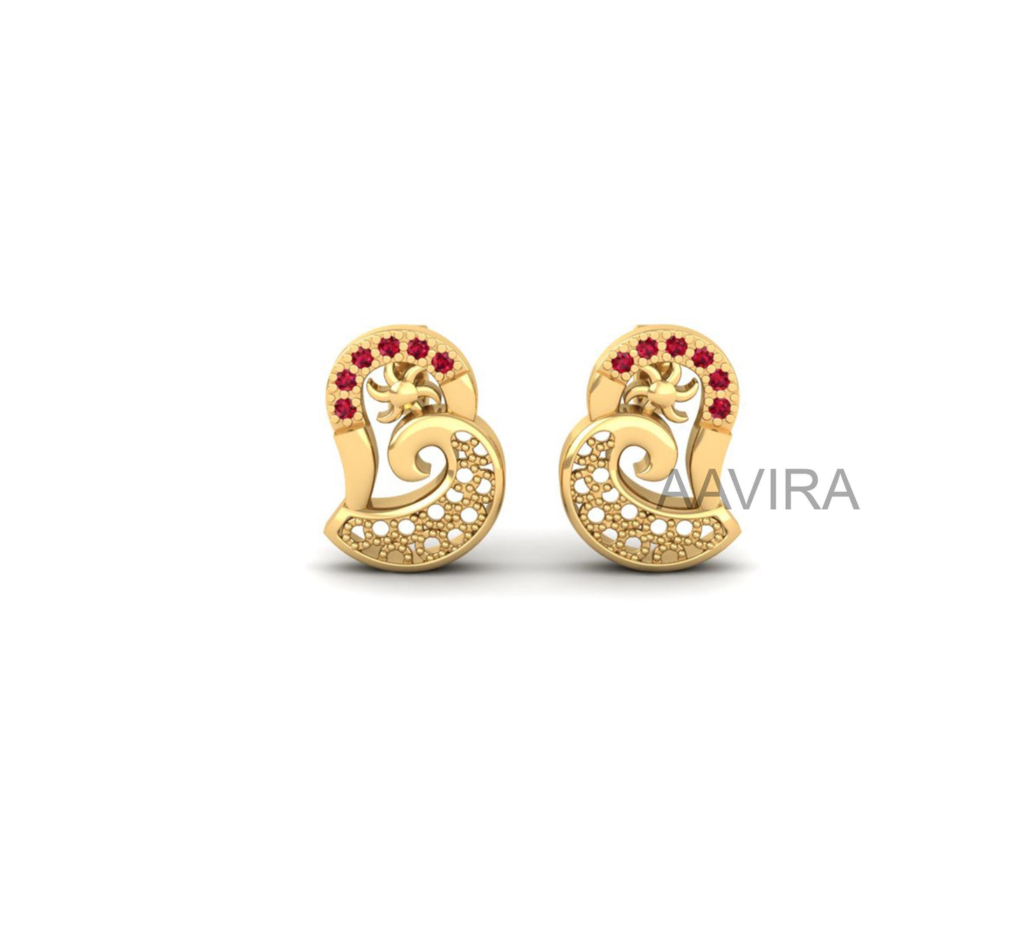 Green Emerald Stud Earrings, Gemstone Earrings, Unique Stud Earrings, Birthday Gift, Stud Earrings, Gifts, 14k Yellow Gold Stud Earrings