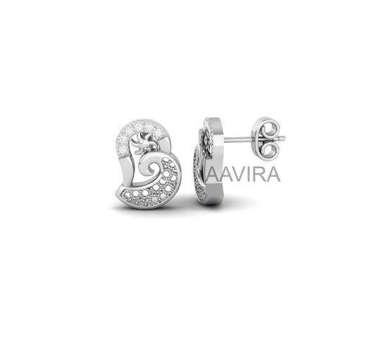 Minimalist Stud Earrings, Silver Round Stud Earrings, Moissanite Earrings, Statement Stud Earrings, Perfect Wedding Gift, Daily Use Earrings