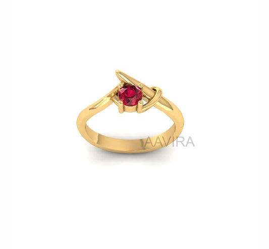 Ruby Solitaire Gemstone Ring, Dainty Ring, Unique Gemstone Ring, Ruby Ring For Women's, Women Gifts, Everyday Birthstone Ring, Emerald Ring