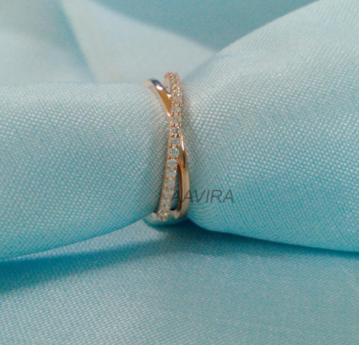 Criss Cross Moissanite Diamond ring, Crossover Eternity Ring, Twisted Rope Wedding Band, Stacking band, Statement Ring, Anniversary Gift,
