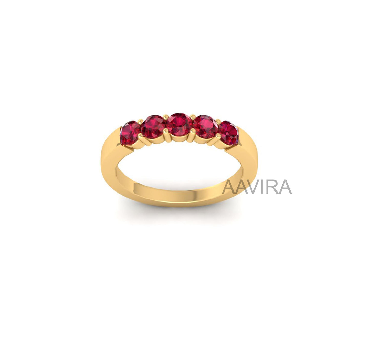 Wedding Eternity Ring, Round Cut Ruby Band Ring, Wedding Band, Band Ring, Anniversary Gifts, Bridesmaid Gift, Gemstone Ring Band, Women Gift