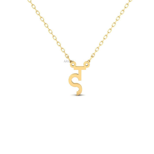 Sterling Silver Pendant For Women, Personalized Pendant, 14k Yellow Gold Plated Chain Pendant, Gift For Her, Unique Pendant,  Women's Gift