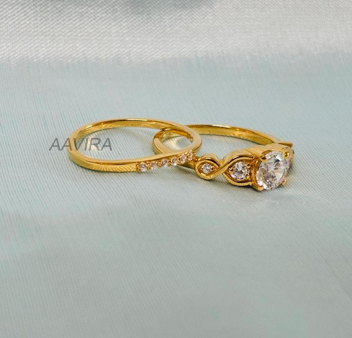 Engagement Wedding Diamond Ring Set, Bridal Dimond Set Ring, Women's Moissanite Ring, Women Gift, Diamond Ring Set, Anniversary Ring, Gifts
