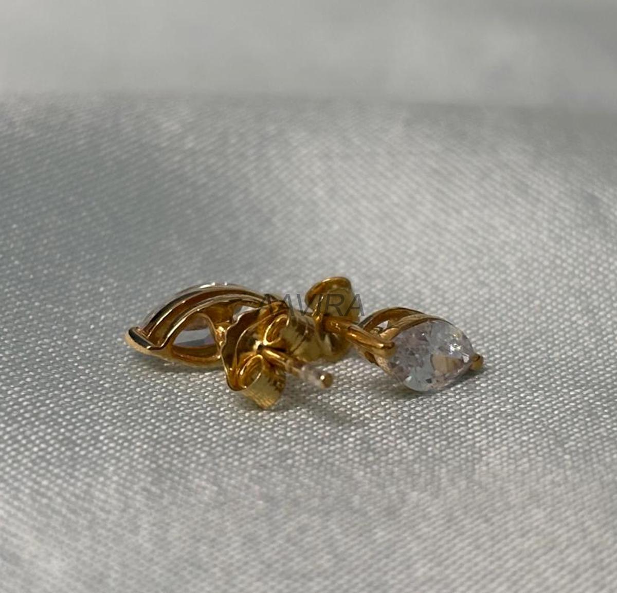 Marquise Cut Diamond Stud Earrings, Tiny Earrings, Dainty Stud Earrings, Diamond Earrings For Women, Everyday Studs, Women's Stud Earrings