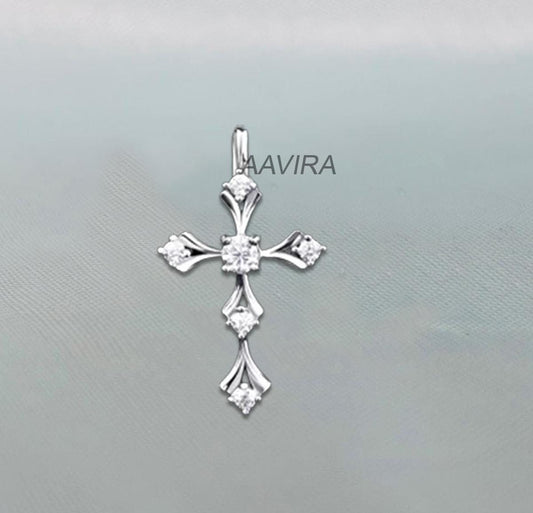 Dainty Cross Necklace, Minimalist Pendant, Cross Charm Pendant, Cross Gift, Women Everyday Use Cross Necklace,  Valentines Day Gift For Her