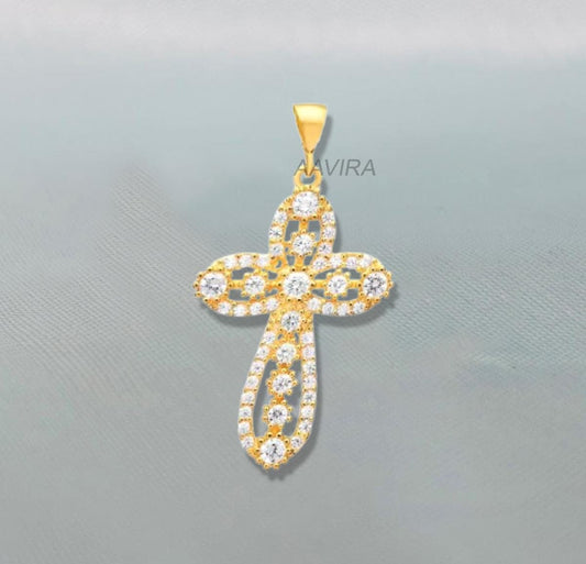 Cross Necklace Silver, Cross Necklace Pendant, Modern Christian Jewelry, Diamond Religious Jewelry, Christening Gift, Graduation Gift, Gifts