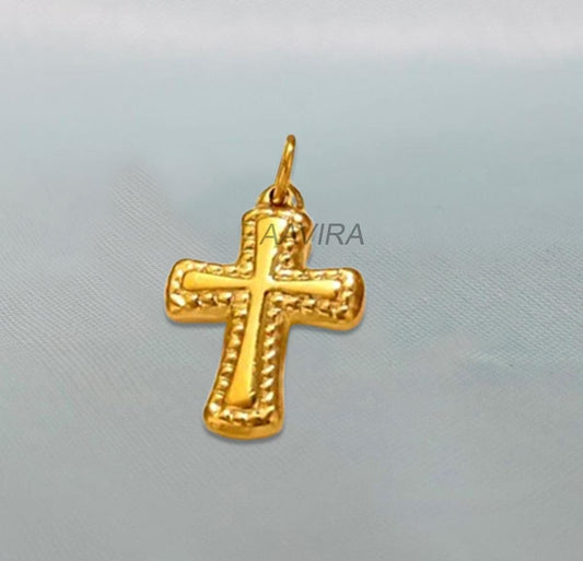 Dainty Cross Plain Necklace With Chain, Men's Cross Necklace, Religious Cross, Simple Cross Pendant, Gift For Him, Cross Necklace Men, Gifts