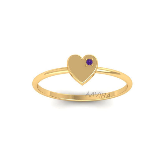 Solitaire Heart Sapphire Ring, Sapphire Birthstone Ring, Mothers Jewelry, Love Gift, Dainty Ring, Gemstone Ring, Handmade Ring, Ruby Ring
