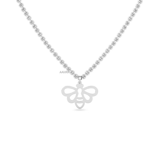 Minimalist Bee Necklace For Women, Honey Bee Necklace, Butterfly Chain, Flying Necklace, Bumble Bee Necklace, Gift for Her, Women's Gift
