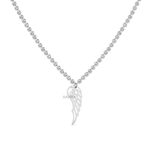 Angel Wing Necklace, Dainty Minimalist Jewellery, Memorial Wing necklace, Angel Wings, Charm  Necklace, Ladies Gift, Wing Necklace For Women