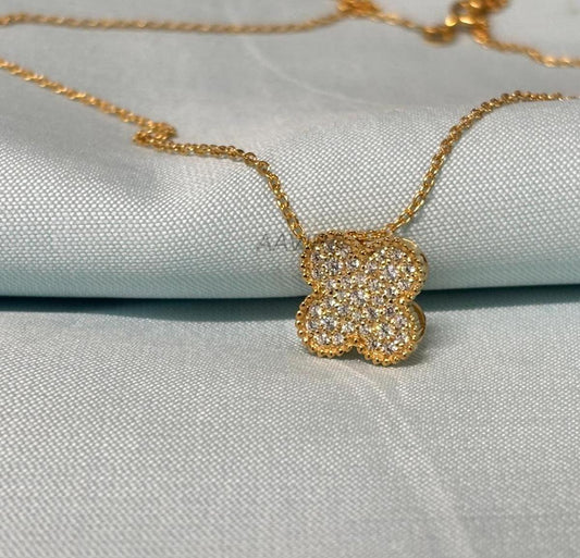 Cluster Pendant Necklace, Charm Pendant, Trendy Pendant, Minimalist Pendant, Women's Diamond Pendant, Floral Jewelry, Flower Necklace Gift
