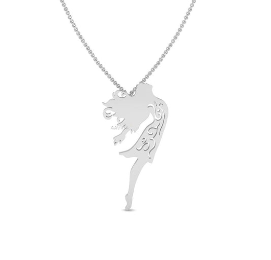Graceful Ballerina Dancer Pendant, Sterling Silver Necklace for Dancers, Elegant Dancer Necklace, Gift for Her, Personalized Dance Pendant