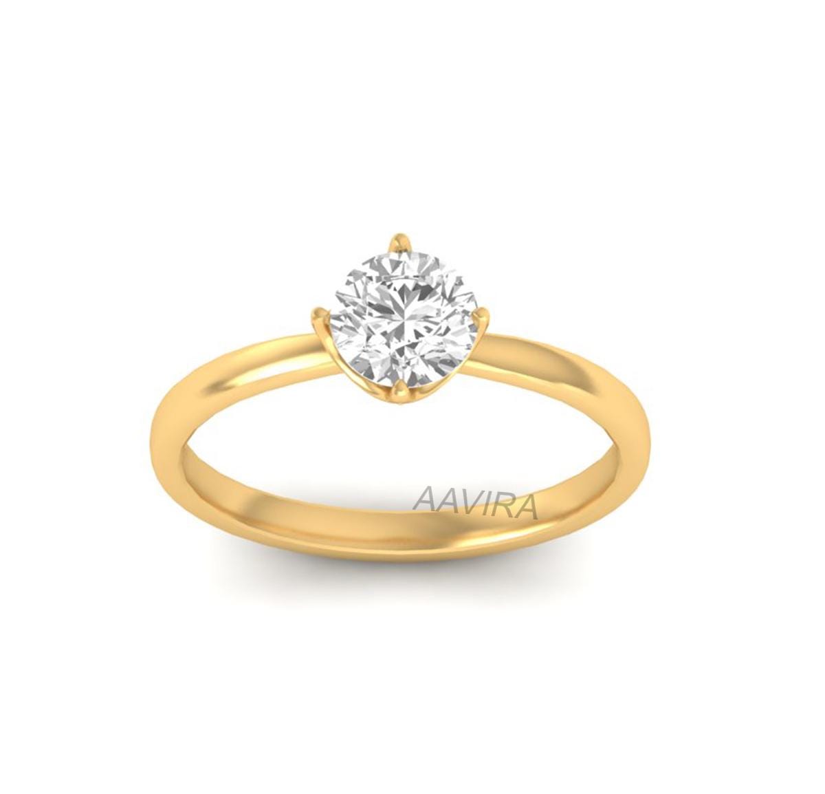 Round Moissanite Ring, Diamond Jewelry, Handmade Ring, Engagement Ring, Anniversary Ring, Wedding Ring, Prong Set Diamond Ring, Women Ring