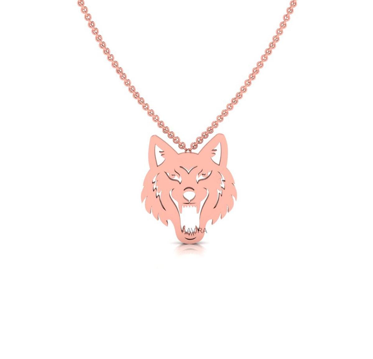 Dainty Wolf Necklace, Wolf Necklace, 925 Sterling Silver Wolf Pendant, Silver Jewelry for Wolf Lover, Men Wild Animal Jewelry, Gift For Him