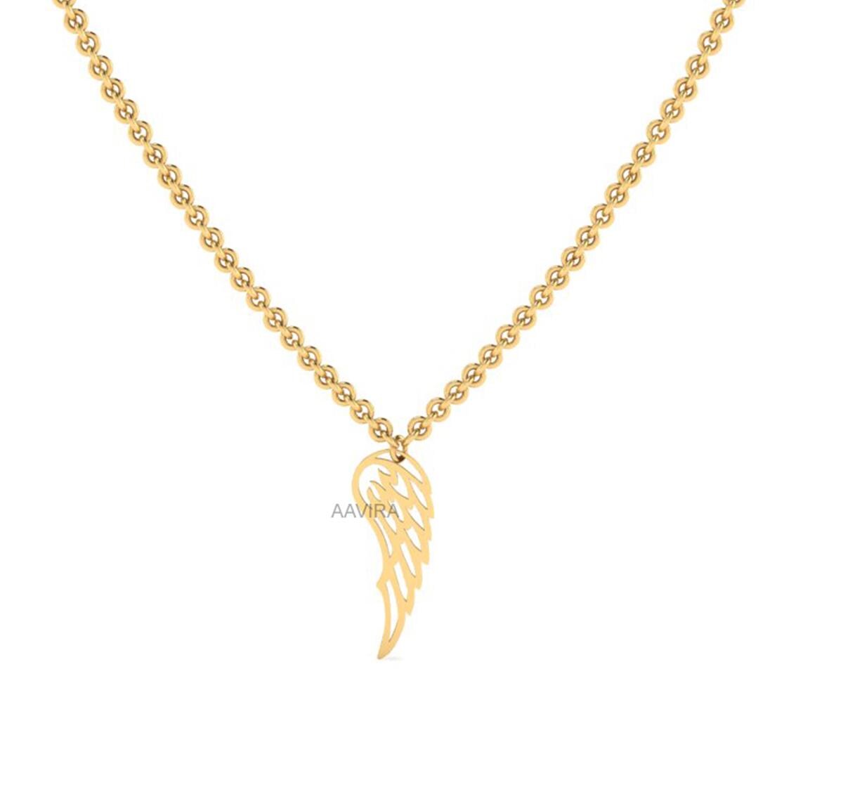 Angel Wing Necklace, Dainty Minimalist Jewellery, Memorial Wing necklace, Angel Wings, Charm  Necklace, Ladies Gift, Wing Necklace For Women