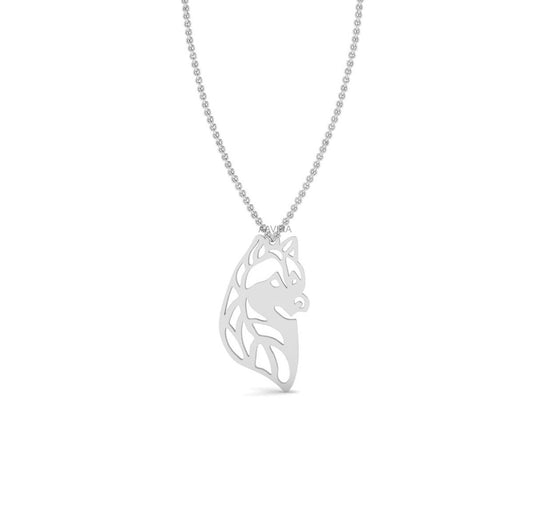 Husky Necklace, Husky Pendant, Husky Charm Necklace, Perfect Gift For Dog Lovers, Pet Jewelry, Siberian Husky Necklace, Silver Pendant, Gift